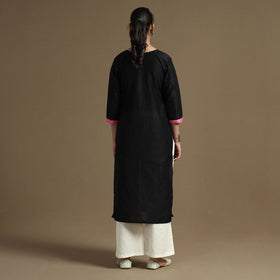 Buy Plain Solid Slub Silk Straight Kurta  Online at iTokri.com