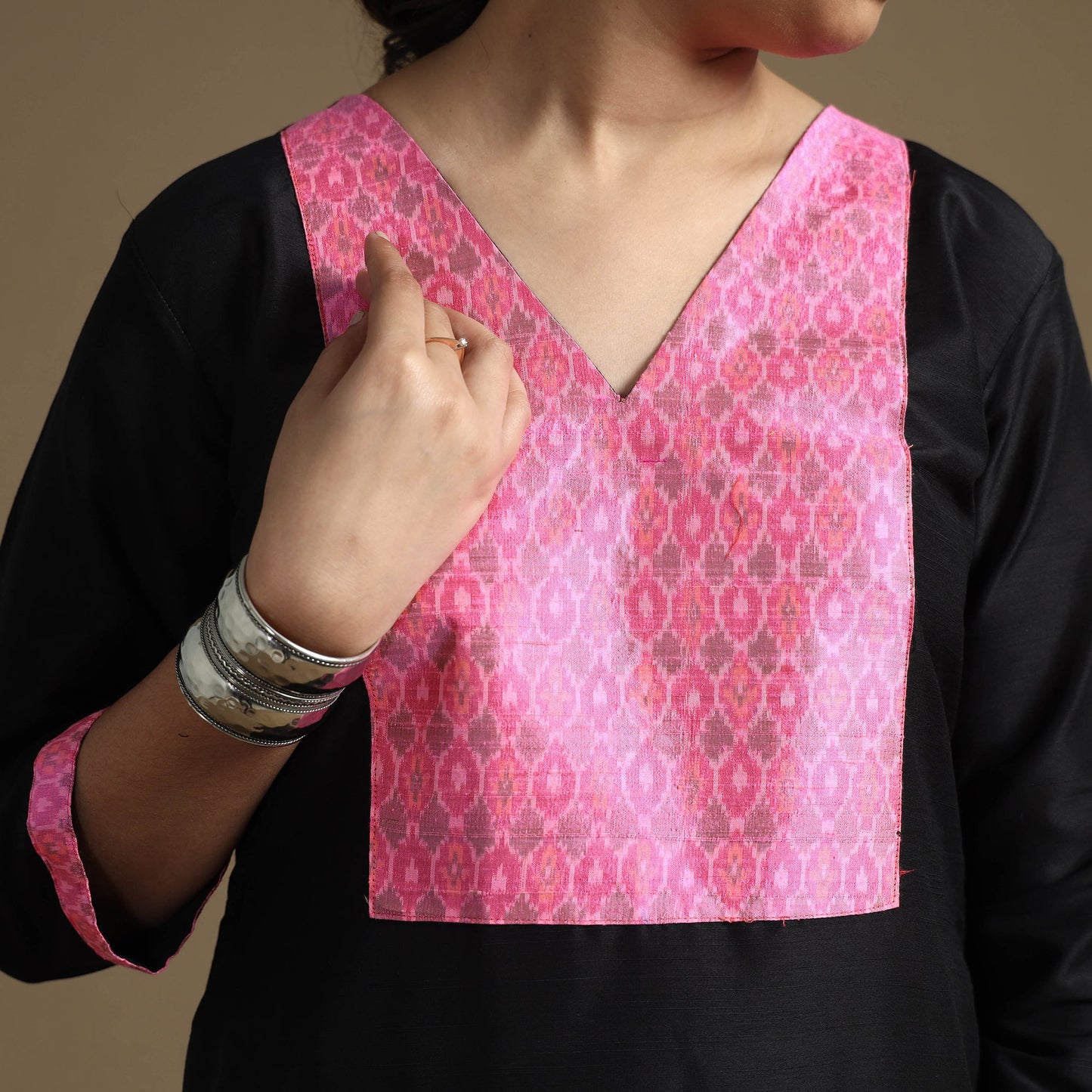 Buy Plain Solid Slub Silk Straight Kurta  Online at iTokri.com
