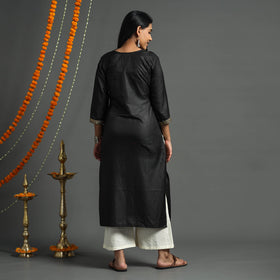 plain silk kurta