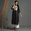 plain silk kurta