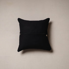 Plain zari buti cushion cover 43 - handcrafted