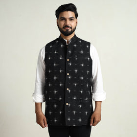 Pochampally Ikat Cotton Nehru Jacket