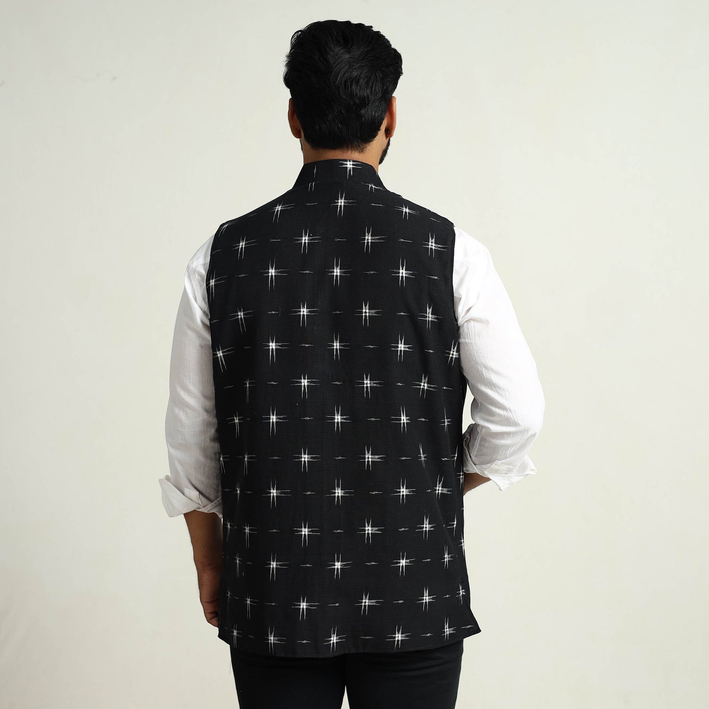 Pochampally Ikat Cotton Nehru Jacket