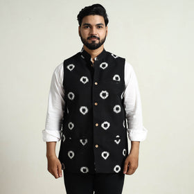 Pochampally Ikat Cotton Nehru Jacket