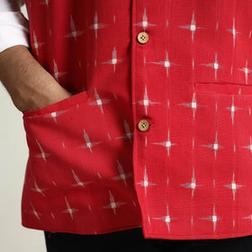 Pochampally Ikat Cotton Nehru Jacket