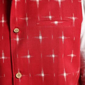 Pochampally Ikat Cotton Nehru Jacket