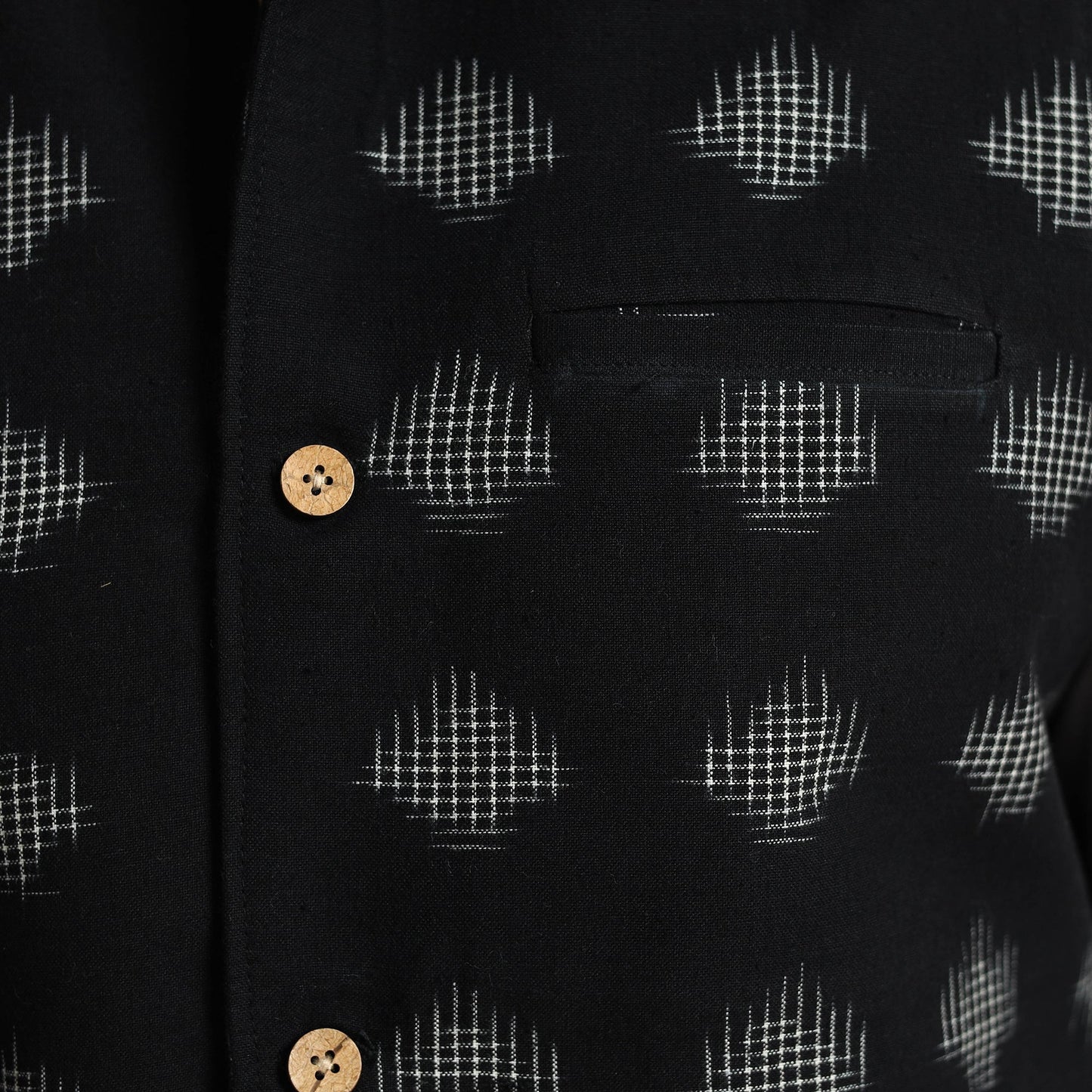 Pochampally Ikat Cotton Nehru Jacket