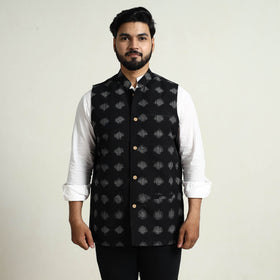 Pochampally Ikat Cotton Nehru Jacket