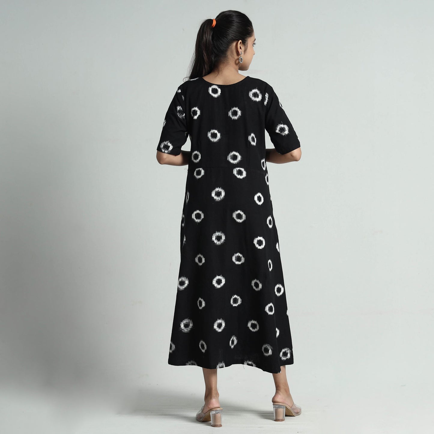  Pochampally Double Ikat Weave Cotton Dress 