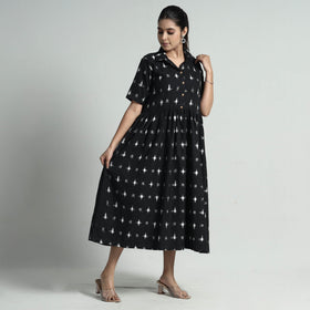 Buy Pochampally Double Ikat Weave Cotton Dress Online l iTokri.com