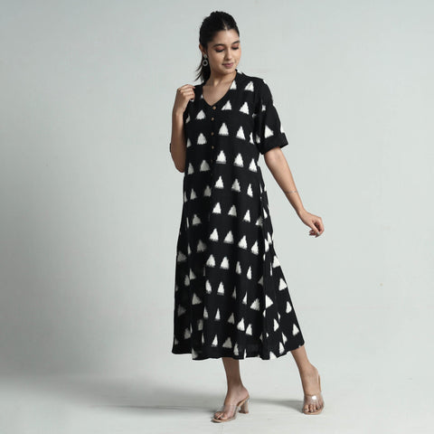 Buy Pochampally Double Ikat Weave Cotton Dress Online l iTokri.com