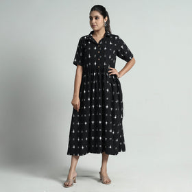 Buy Pochampally Double Ikat Weave Cotton Dress Online l iTokri.com