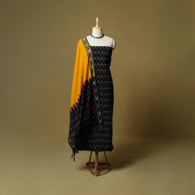 Pochampally ikat 3pc cotton unstitched dress material 38