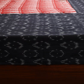Pochampally ikat with bagh patch cotton bedsheet set 11