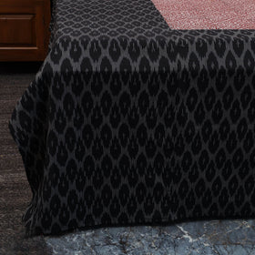 Pochampally ikat with bagh patch cotton bedsheet set 15