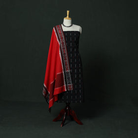 Pochampally ikat cotton 2pc unstitched dress material