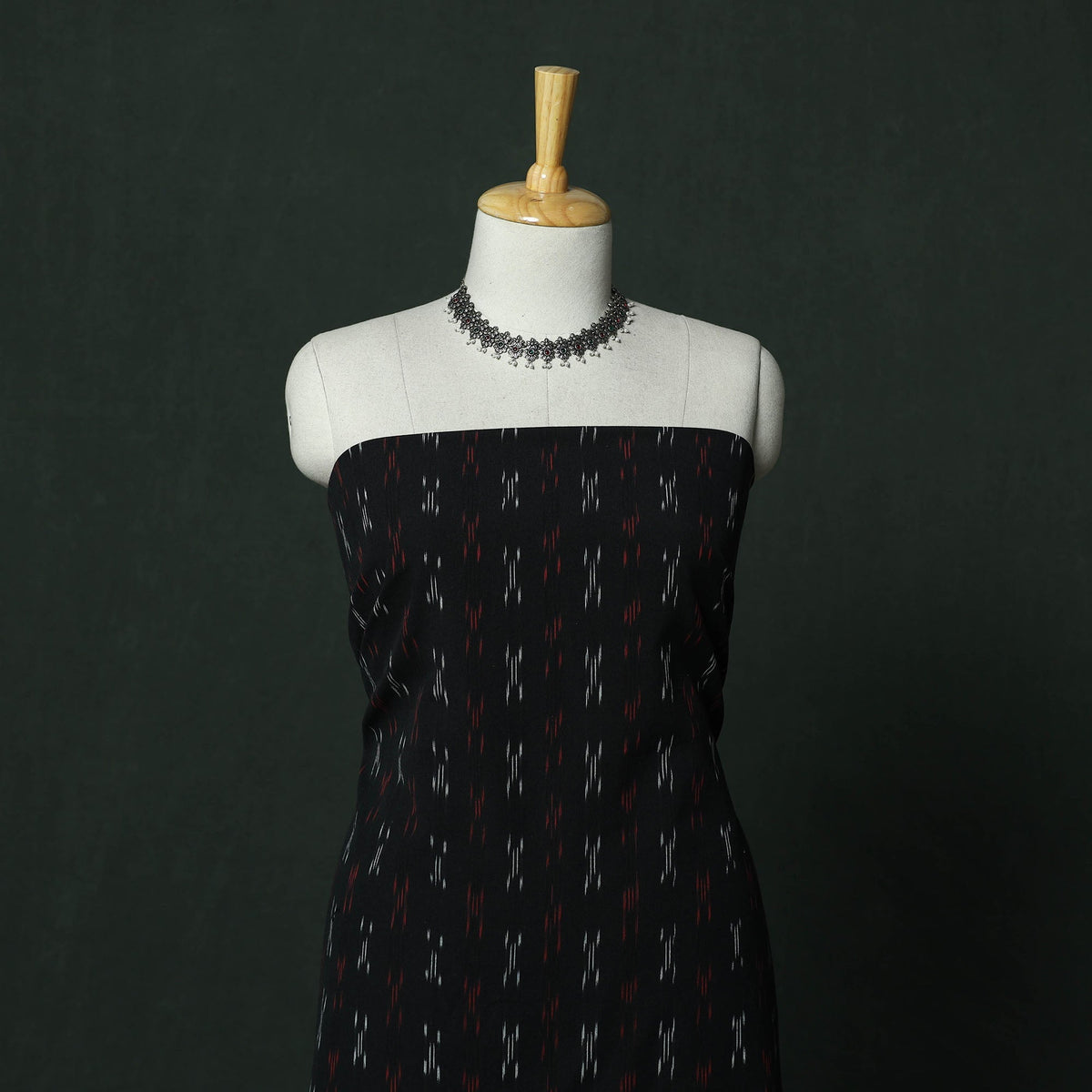 Pochampally ikat cotton 2pc unstitched dress material
