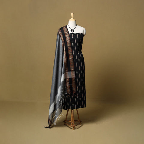 Pochampally ikat cotton 2pc unstitched dress material