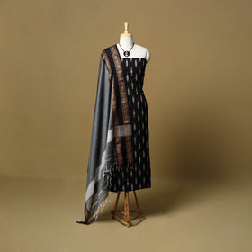 Pochampally ikat cotton 2pc unstitched dress material