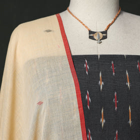Pochampally ikat cotton 2pc unstitched dress material