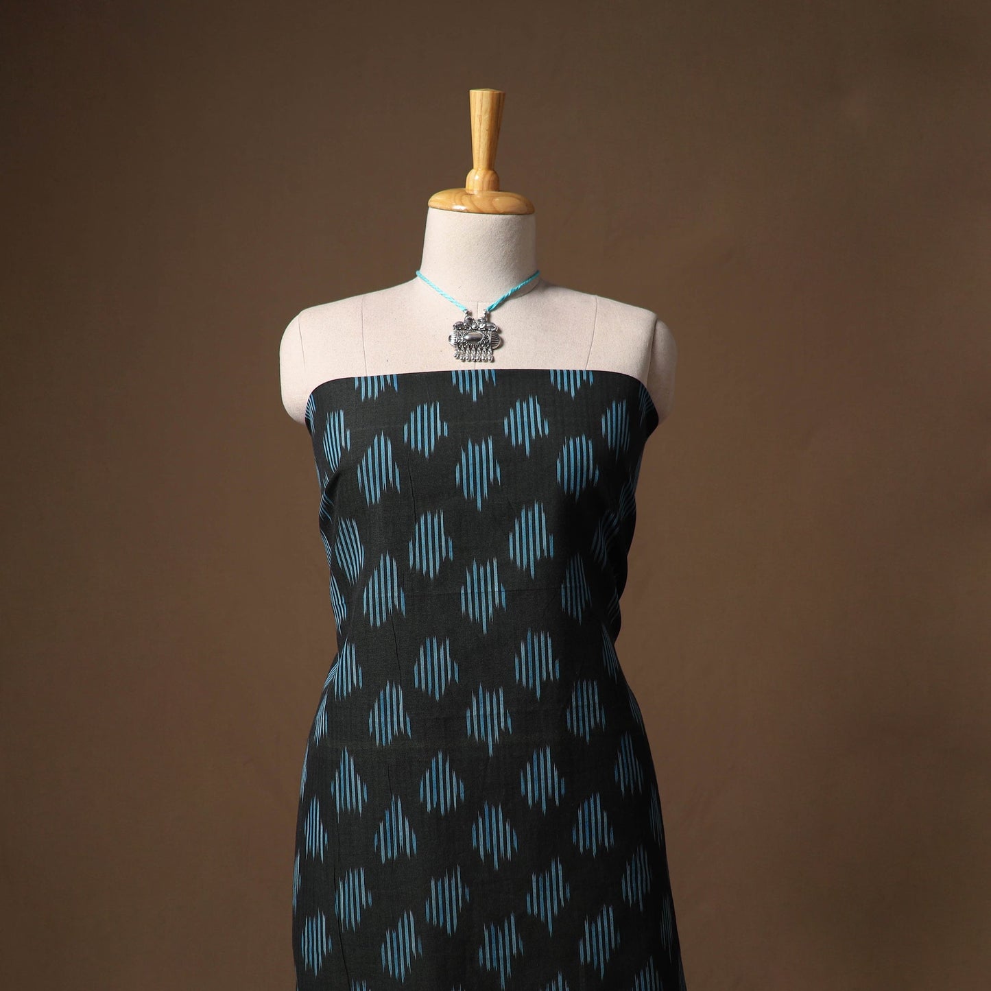 Pochampally ikat cotton 2pc unstitched dress material