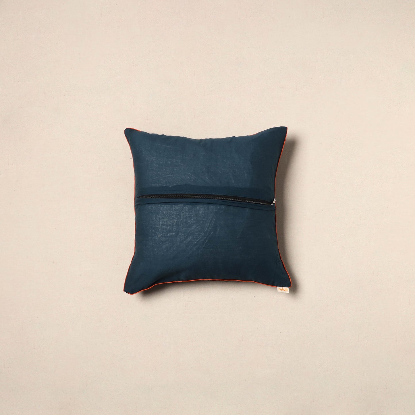 Black - pochampally ikat cotton cushion cover 13