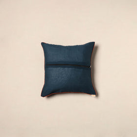 Black - pochampally ikat cotton cushion cover 13