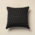  Black Pochampally Ikat Cotton Cushion Cover Online