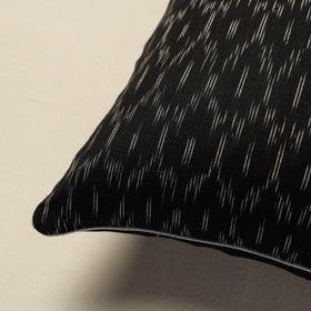 Black Pochampally Ikat Cotton Cushion Cover Online