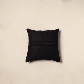 Black - pochampally ikat cotton cushion cover 17