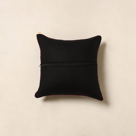 Black - pochampally ikat cotton cushion cover 47