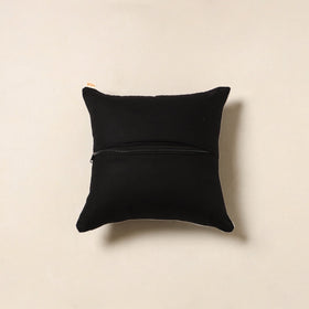Black - pochampally ikat cotton cushion cover 55