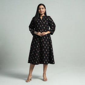 Buy Pochampally Ikat Cotton Flared Dress Online l iTokri.com