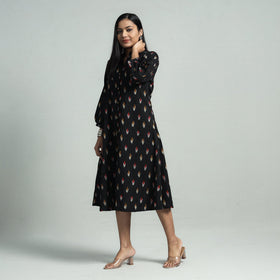 Buy Pochampally Ikat Cotton Flared Dress Online l iTokri.com