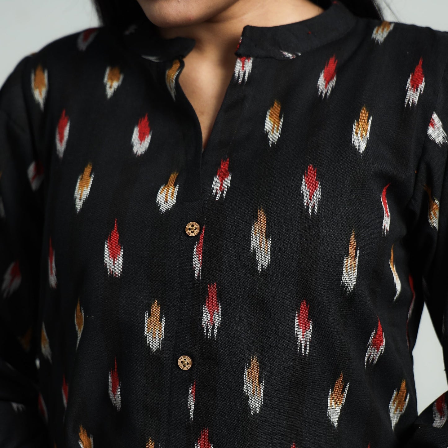 Buy Pochampally Ikat Cotton Flared Dress Online l iTokri.com