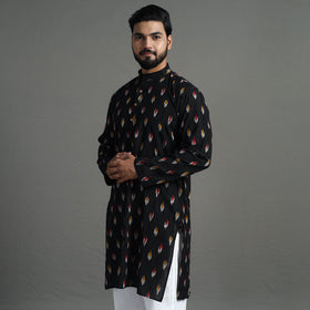  Pochampally Ikat Cotton Men Long Kurta 