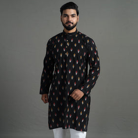  Pochampally Ikat Cotton Men Long Kurta 