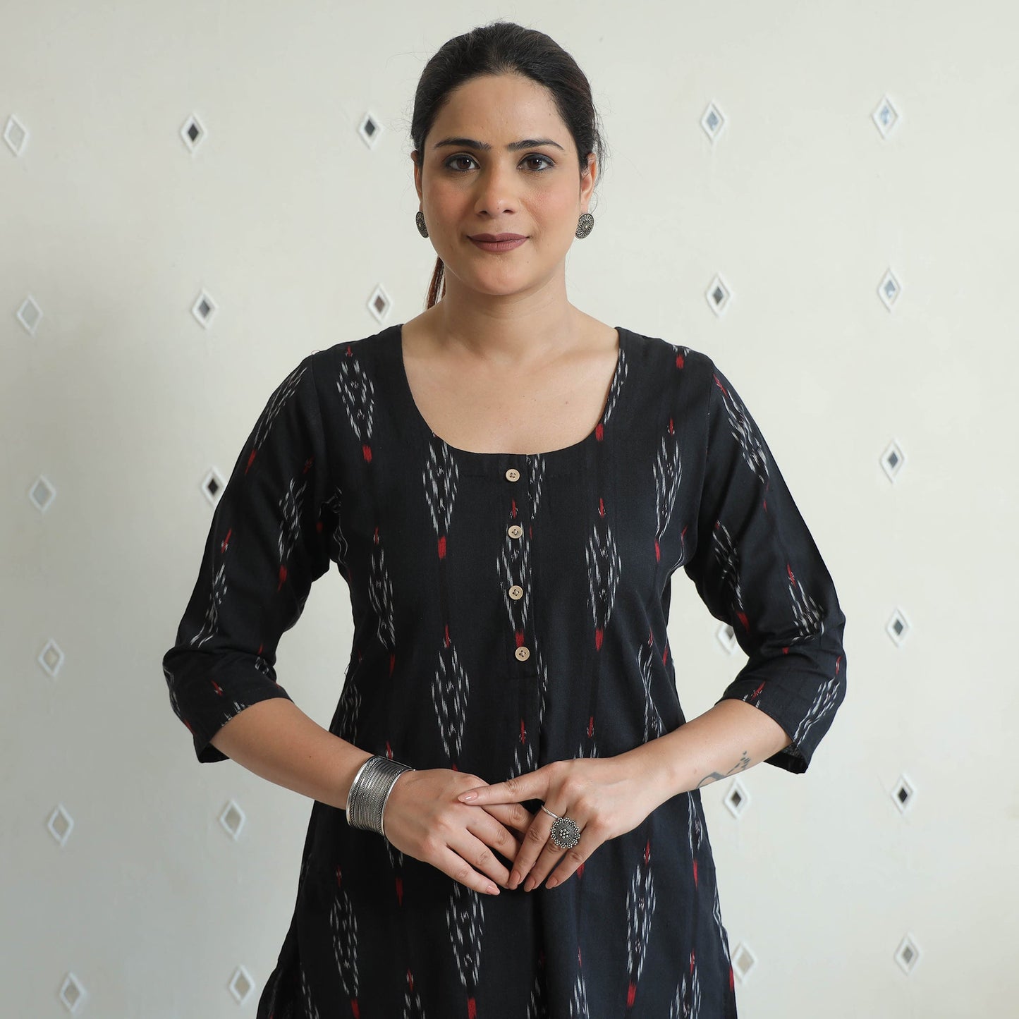 Buy Pochampally Ikat Cotton Co-Ord Set 04 Online at iTokri.com