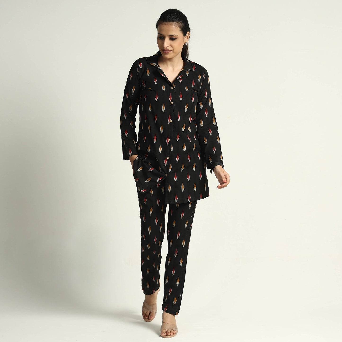  Pochampally Ikat Cotton Co-Ord Set 