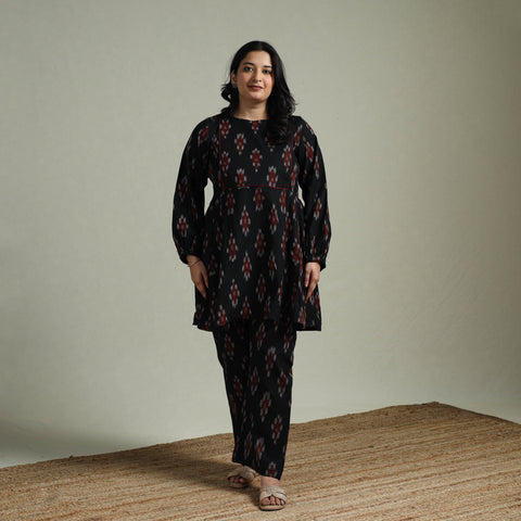 Pochampally ikat cotton co-ord set for women 05