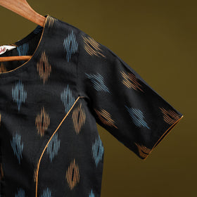 Pochampally ikat cotton readymade blouse 04 - handcrafted