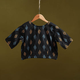 Pochampally ikat cotton readymade blouse 04 - handcrafted