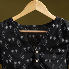 Pochampally ikat cotton readymade blouse 15 - handcrafted