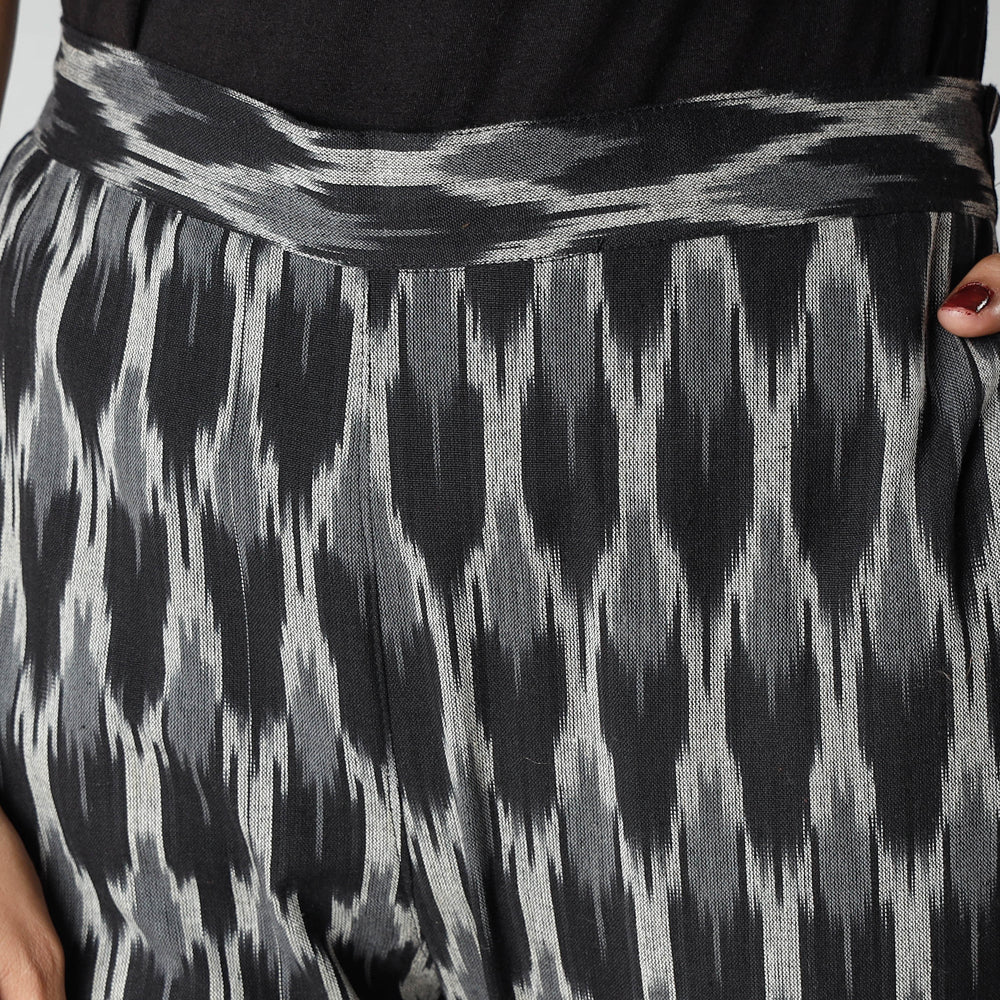  iTokri Casuals - Ikat Cotton Tapered Casual Pant for Women 