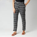  iTokri Casuals - Ikat Cotton Tapered Casual Pant for Women 