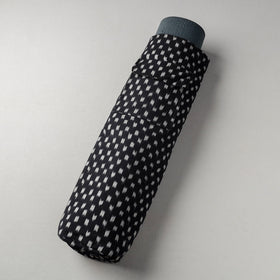 Black Pochampally Ikat Cotton Yoga Mat Bag 