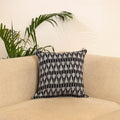 Black - pochampally ikat cushion cover 12 - handcrafted