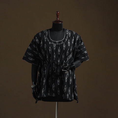 Pochampally ikat gota work cotton kaftan (short) 29