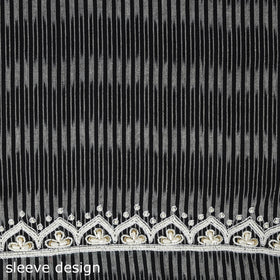 Pochampally Ikat Hand Embroidery Cotton Blouse Piece