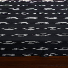 Black - pochampally ikat with kalamkari patch cotton